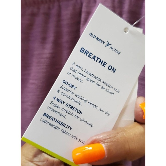 Old Navy Active Women's Purple Polyester Pull On Mid Rise Jogger Pant Size Large - Picture 4 of 12